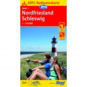 1 Cykelkarta Tyskland Nordfriesland Schleswig 1:150.000